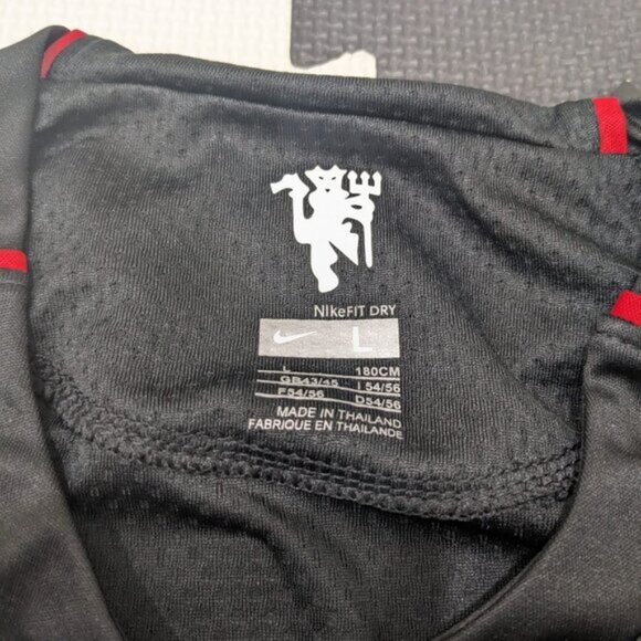 Ronaldo #7 2008/09 Manchester United Nike Black Away Retro Longsleeve Jersey - Picture 3 of 9